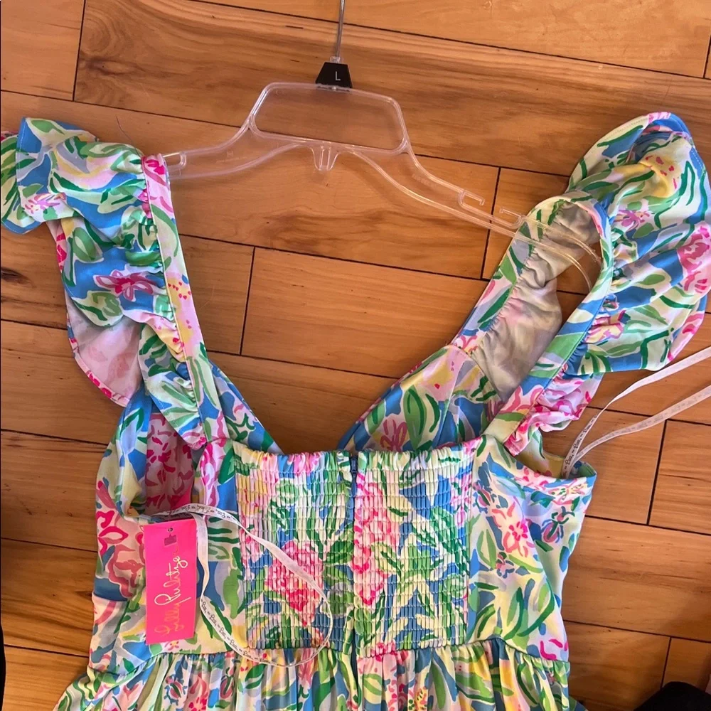 Lilly Pulitzer bayleigh flutter sleeve dress in grove garden - Picture 11 of 11
